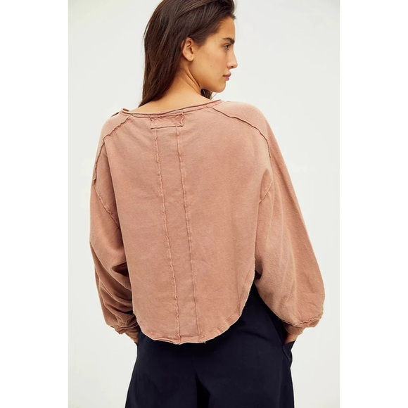 WE THE FREE PEOPLE Melodi Henley Long Sleeve Top - Picture 4 of 8